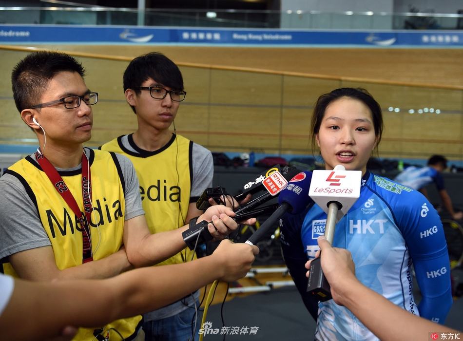 备战第13届全运会香港女车神李慧诗现场训练