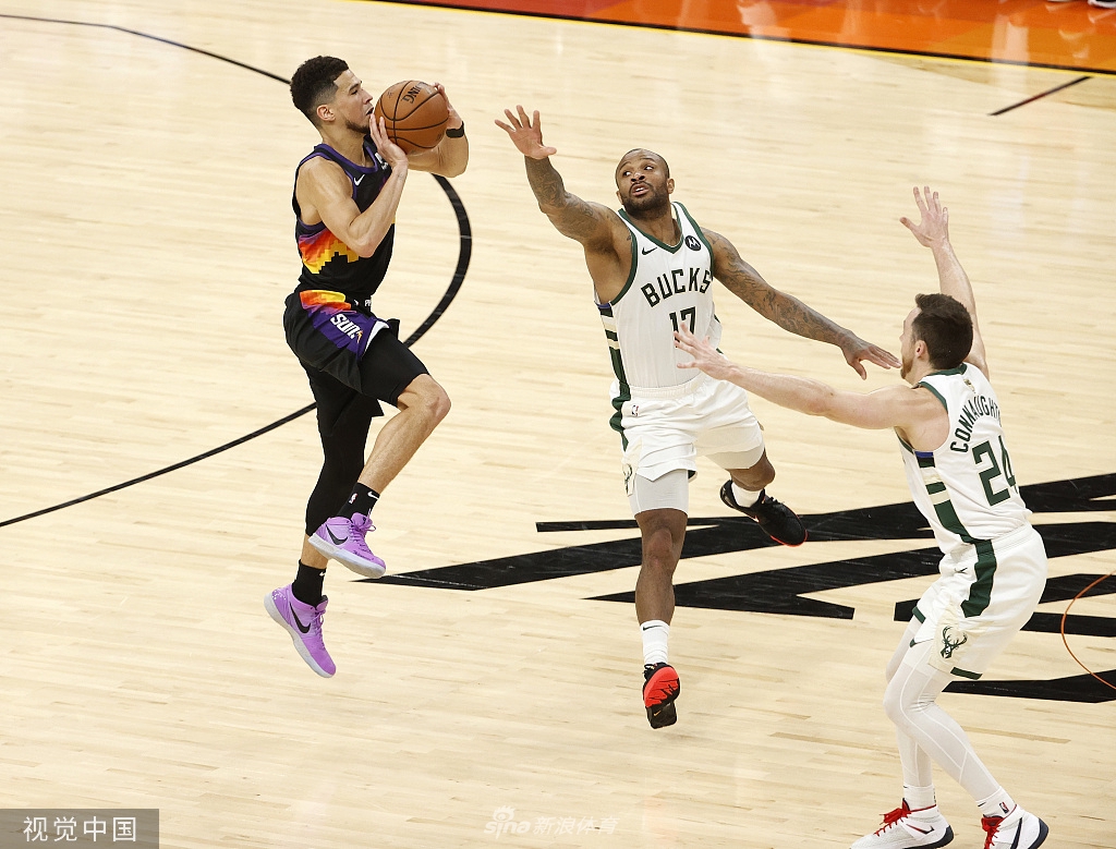 [NBA总决赛G2]雄鹿108-118太阳 布克31分总分2-0