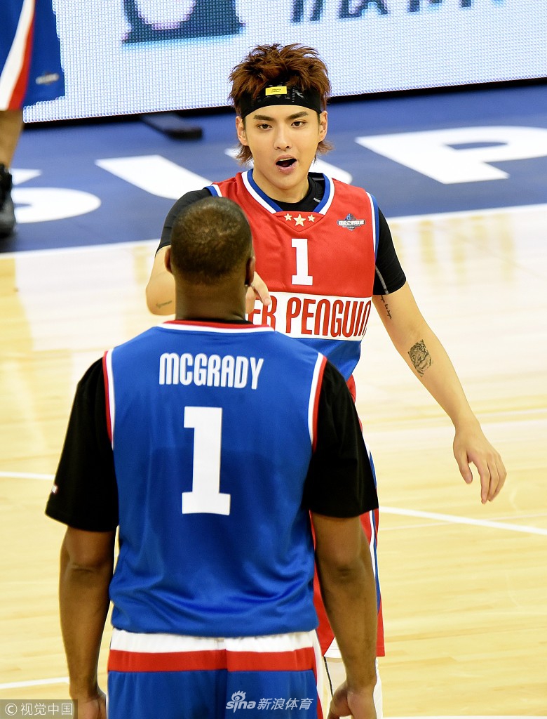 吴亦凡麦蒂波什大战篮球明星赛