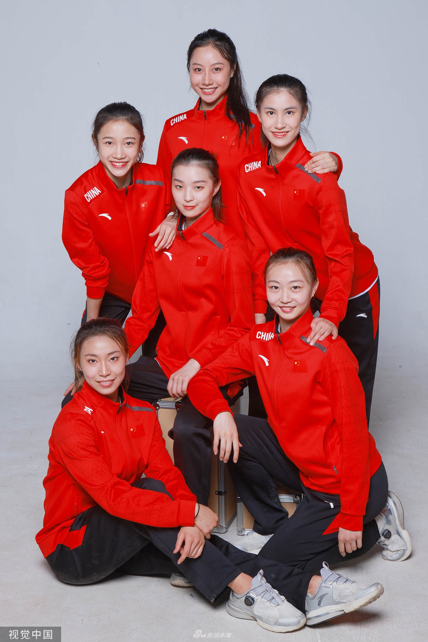 中国艺术体操队拍摄官方写真