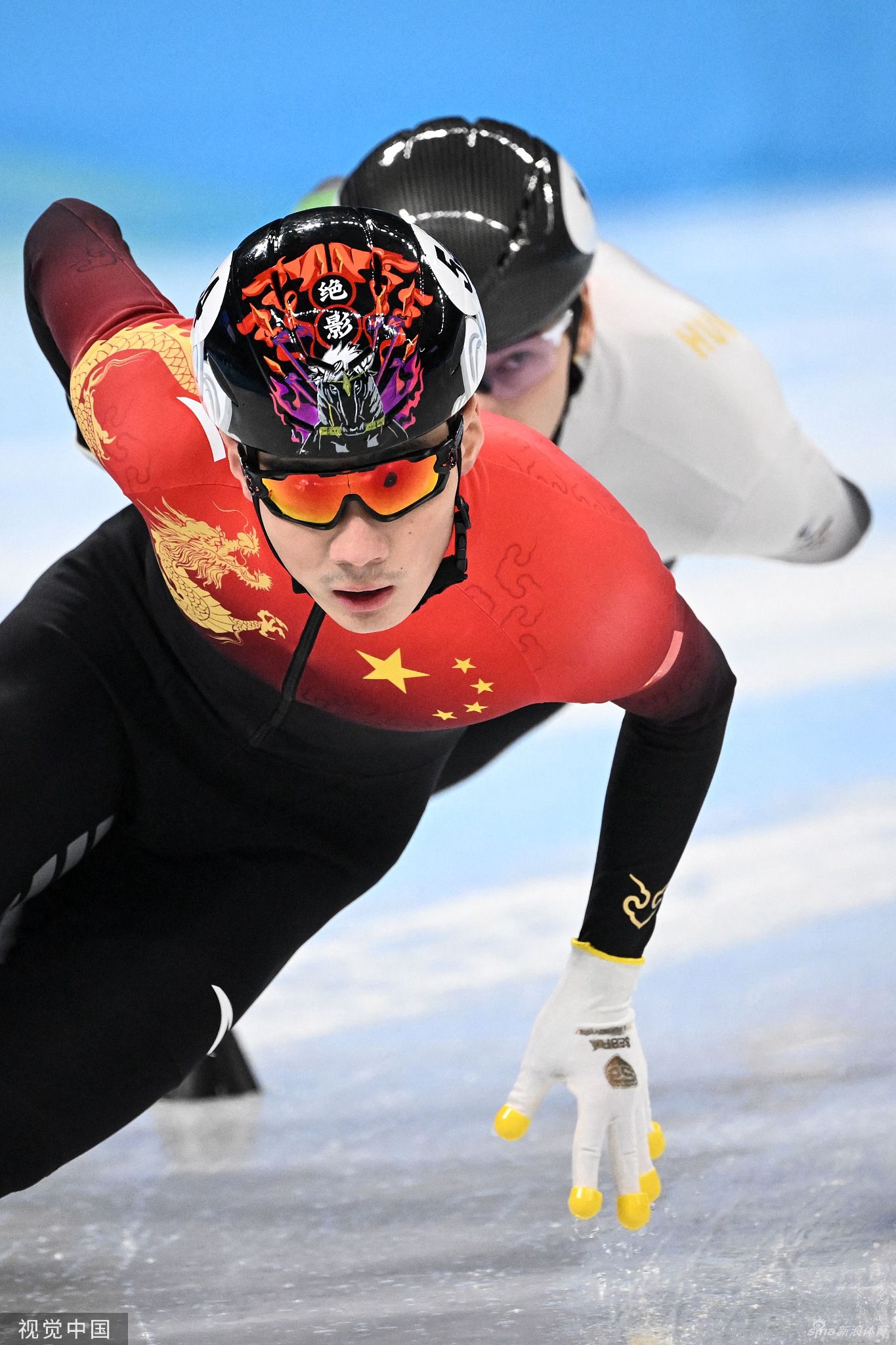 速滑1500米任子威小组第一晋级半决赛