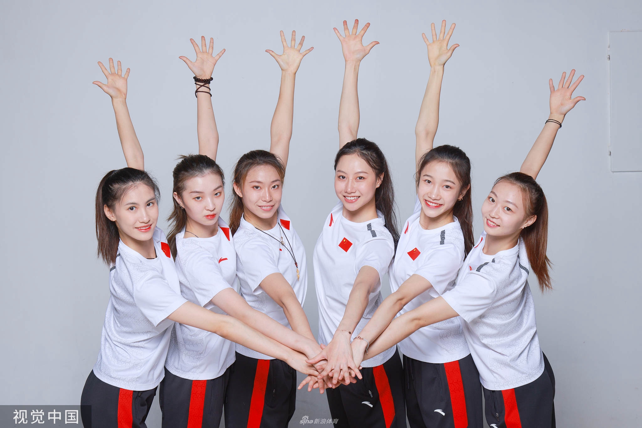 中国艺术体操队拍摄官方写真