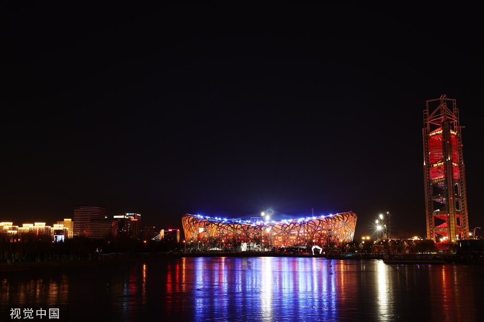 烟花璀璨！冬奥开幕式鸟巢夜景