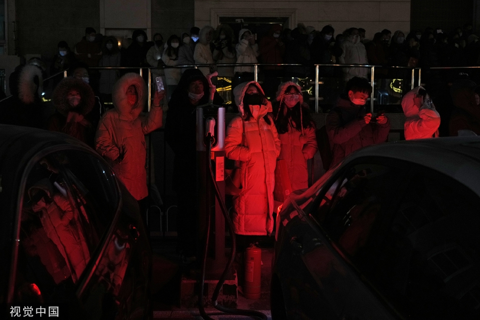 烟花璀璨！冬奥开幕式鸟巢夜景