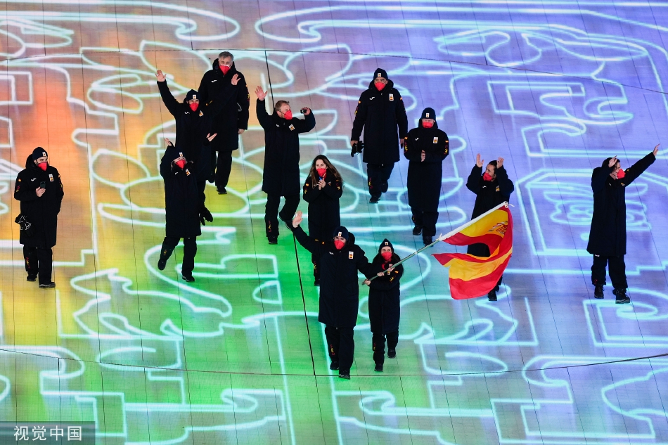 2022北京冬奥会开幕式各国运动员入场