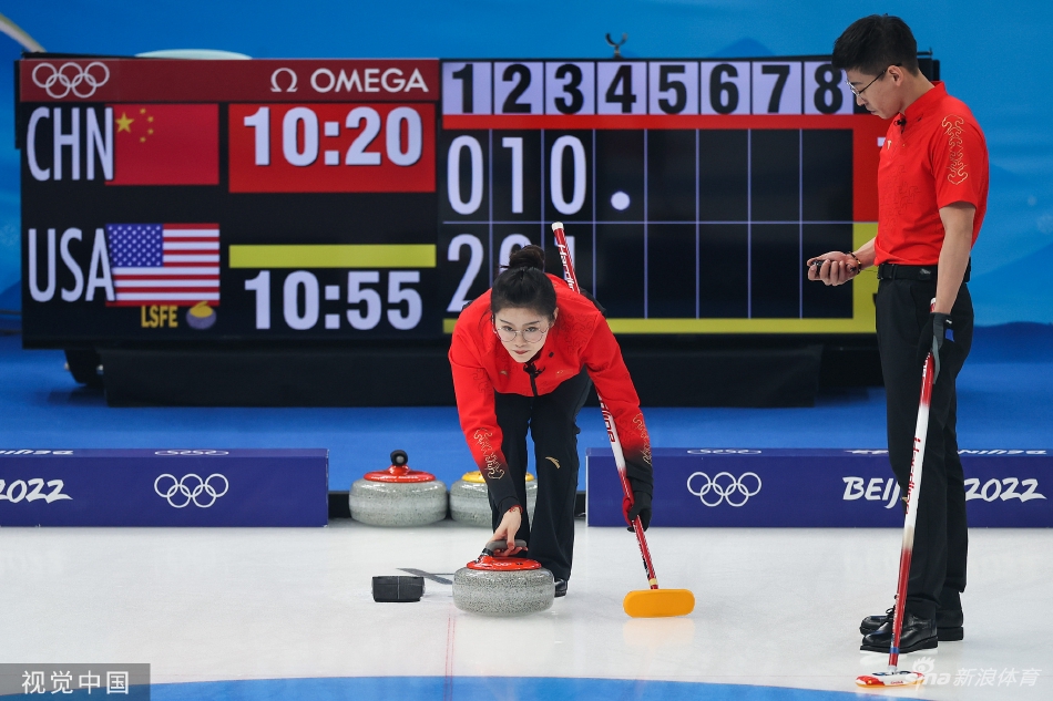 [冰壶混双]范苏圆/凌智5-7负美国组合