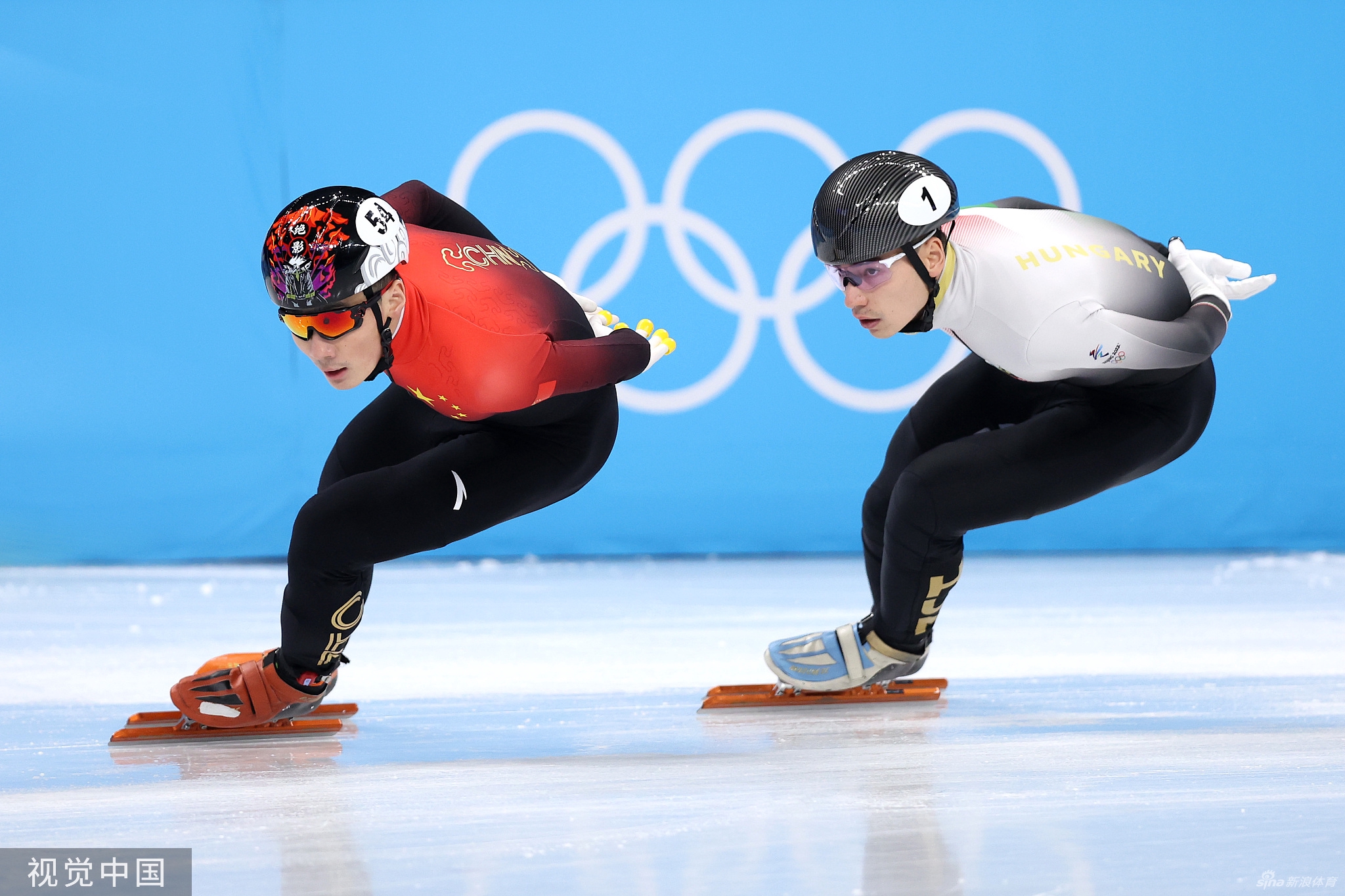 速滑1500米任子威小组第一晋级半决赛