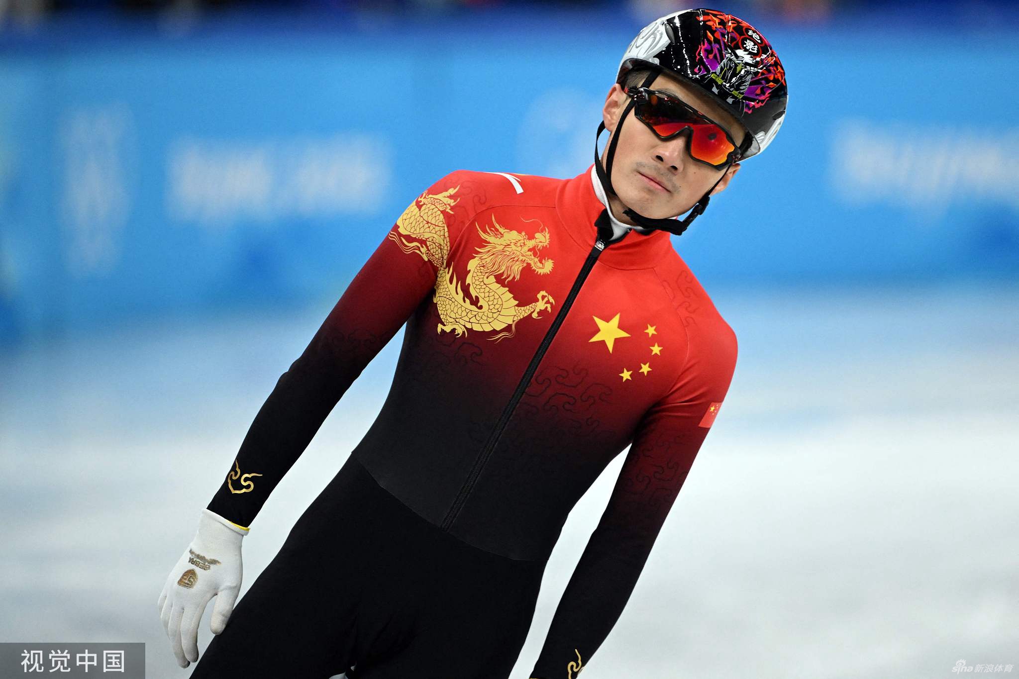 速滑1500米任子威小组第一晋级半决赛