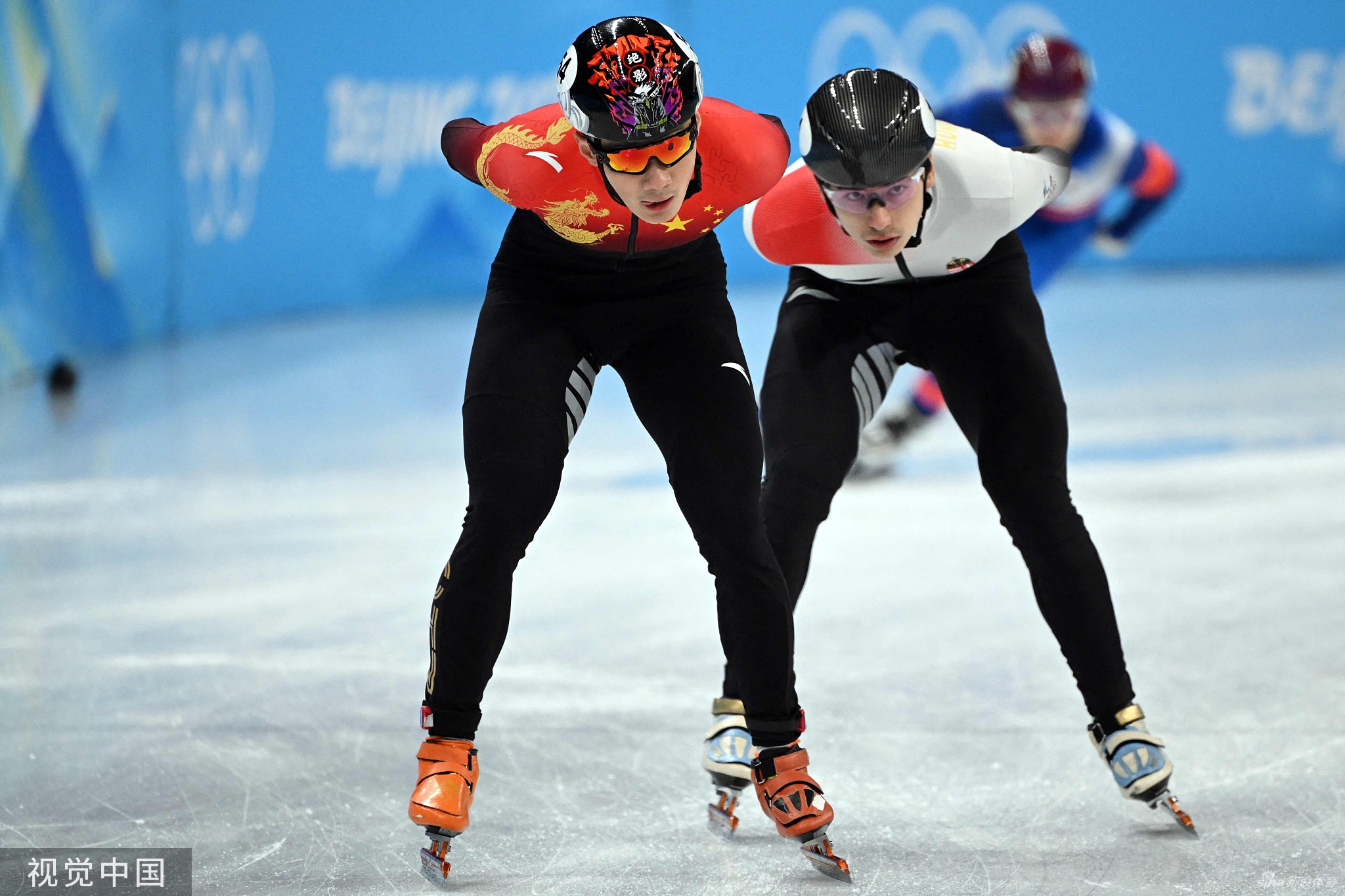 速滑1500米任子威小组第一晋级半决赛