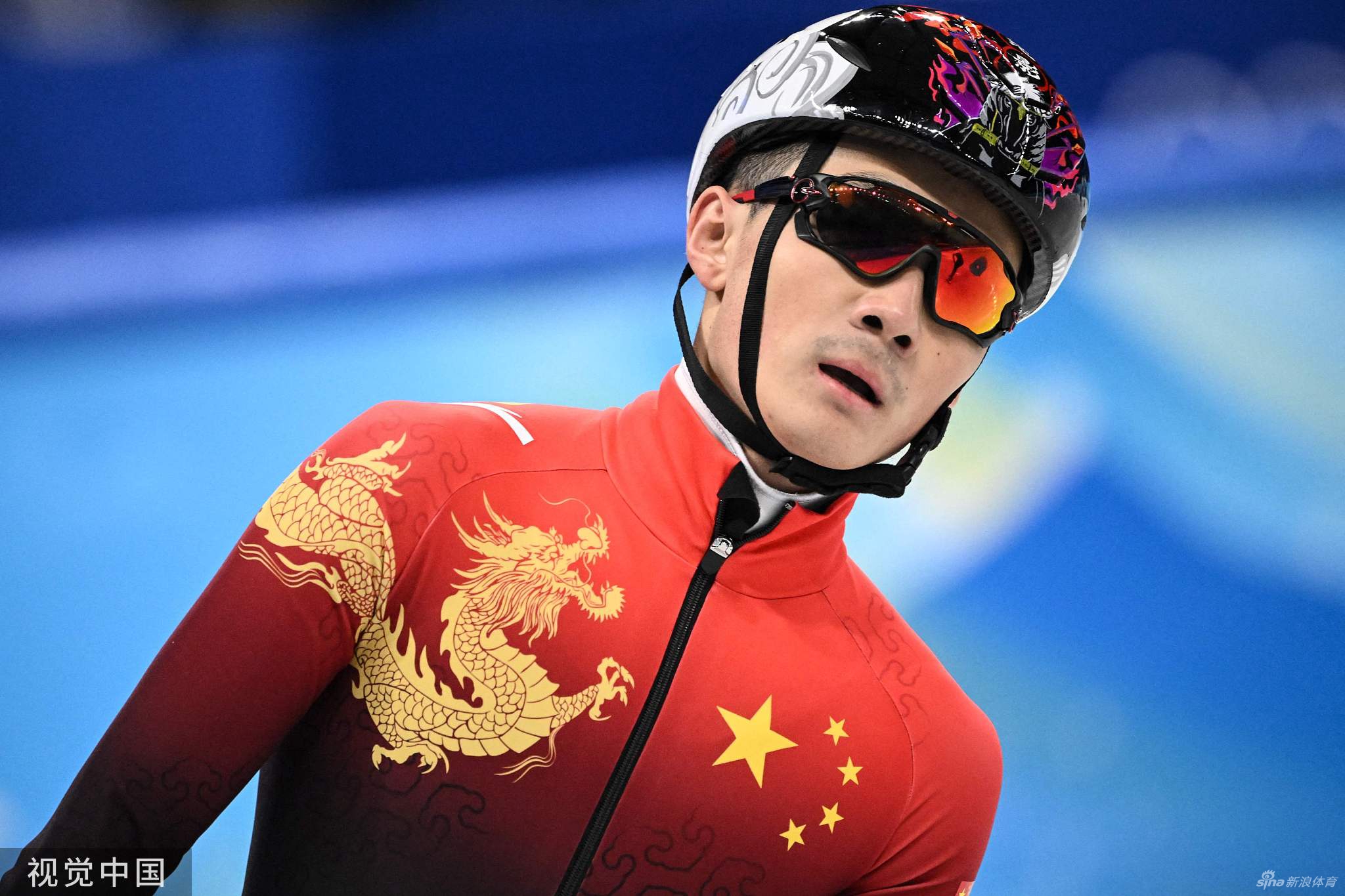 速滑1500米任子威小组第一晋级半决赛