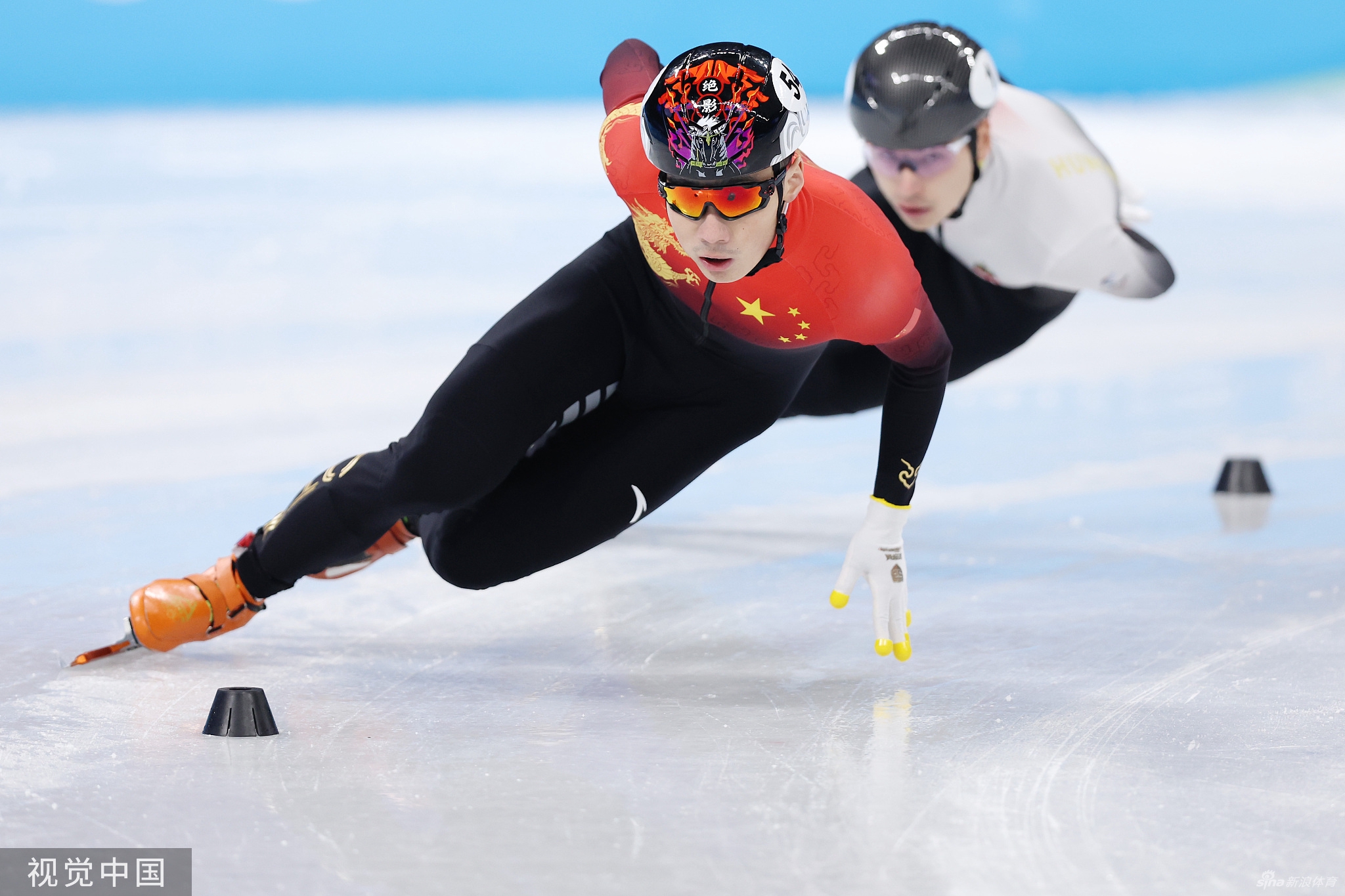 速滑1500米任子威小组第一晋级半决赛