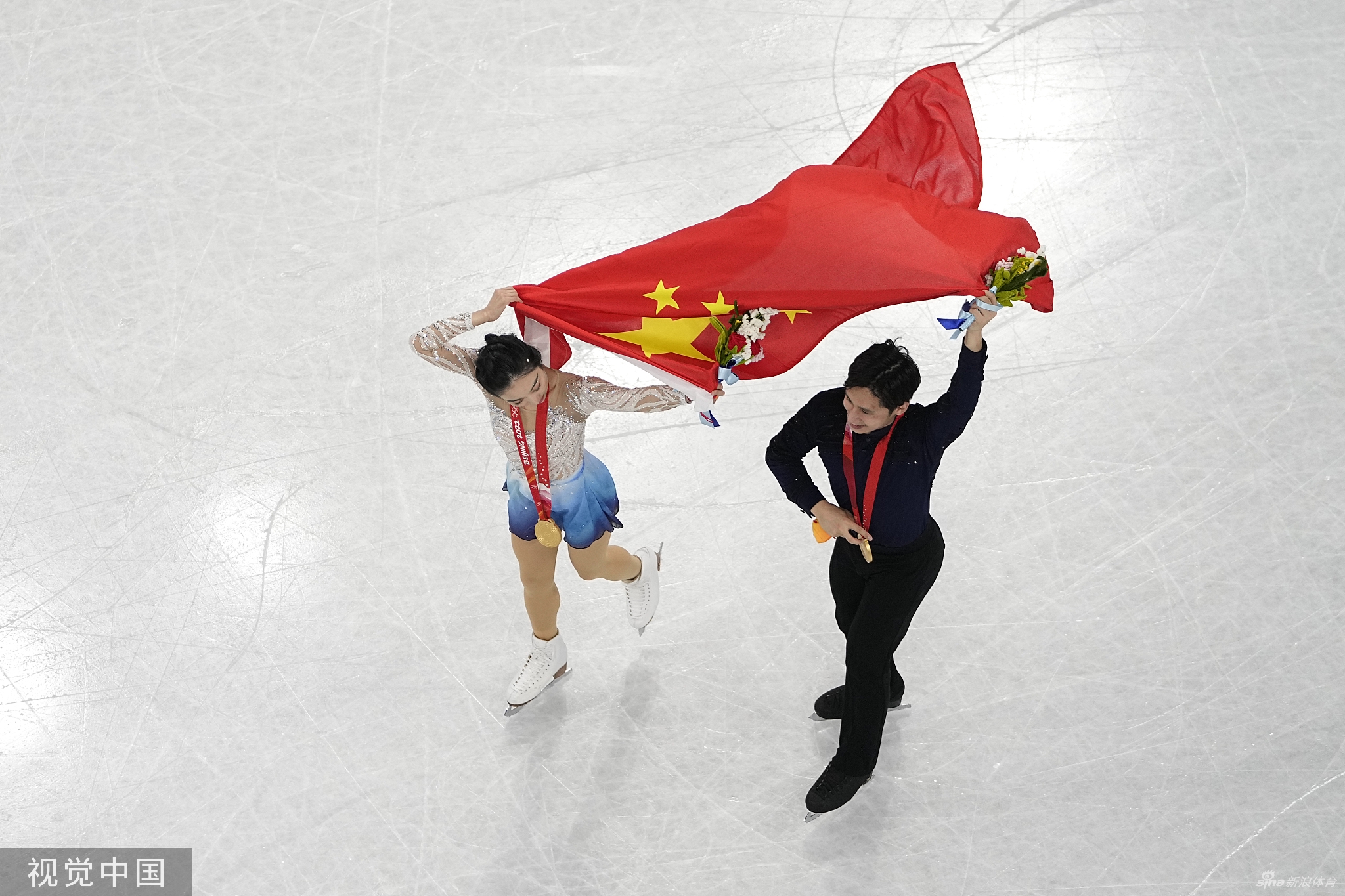 中国第9金！隋文静/韩聪双人滑夺金