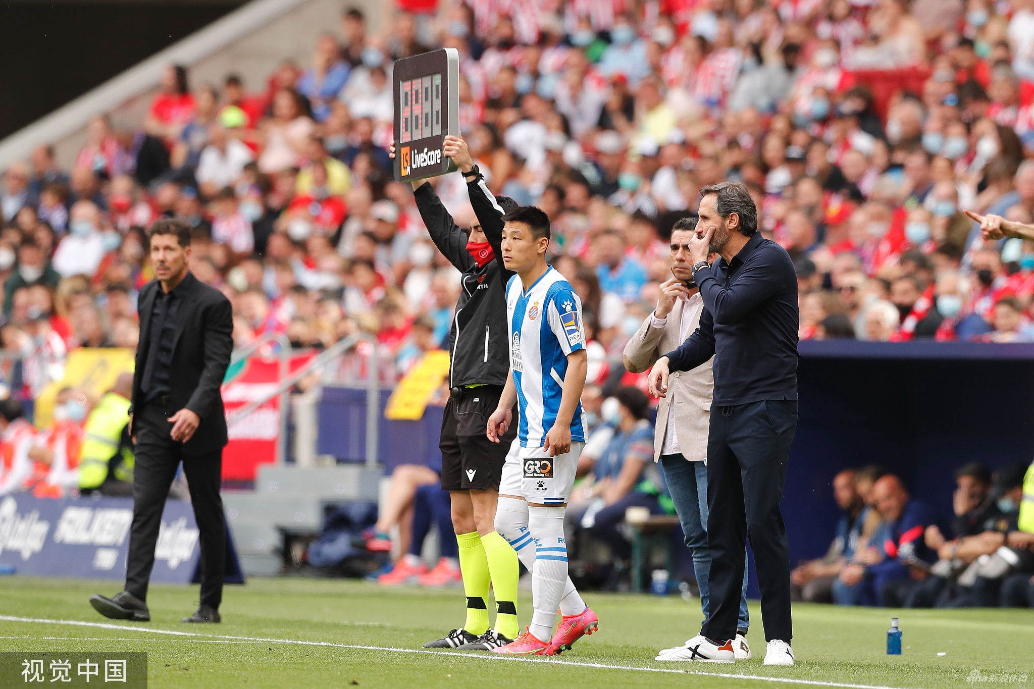 [西甲]马竞2-1西班牙人 武磊替补出场