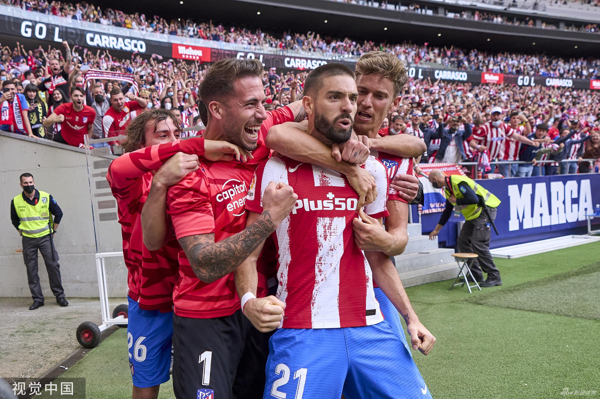 [西甲]马竞2-1西班牙人 武磊替补出场