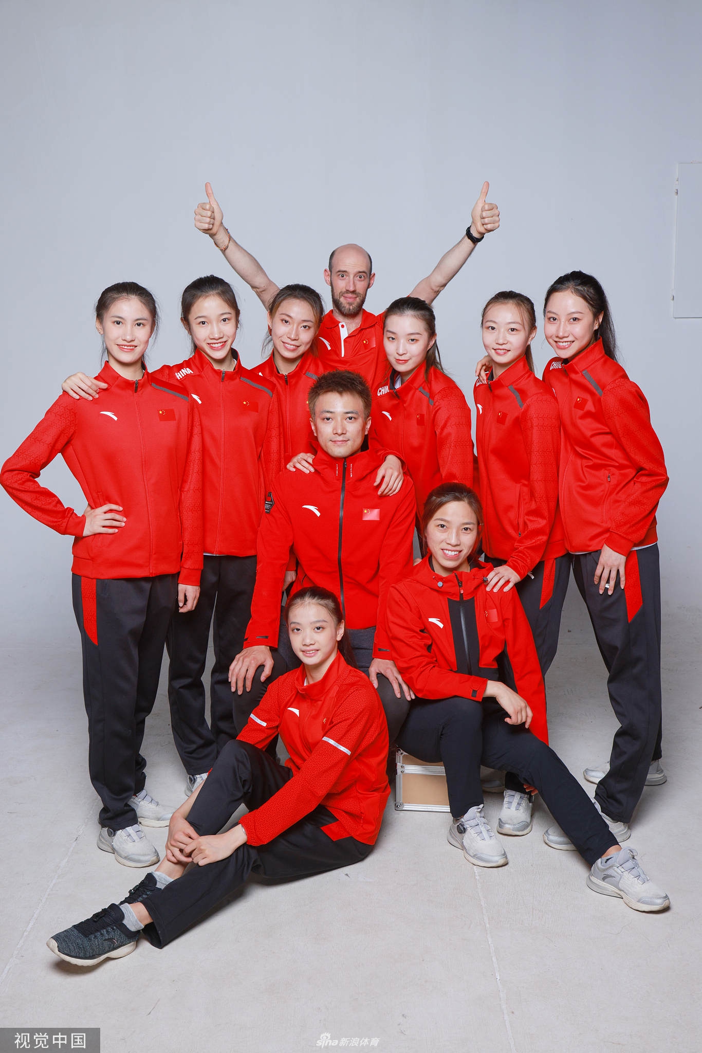 中国艺术体操队拍摄官方写真