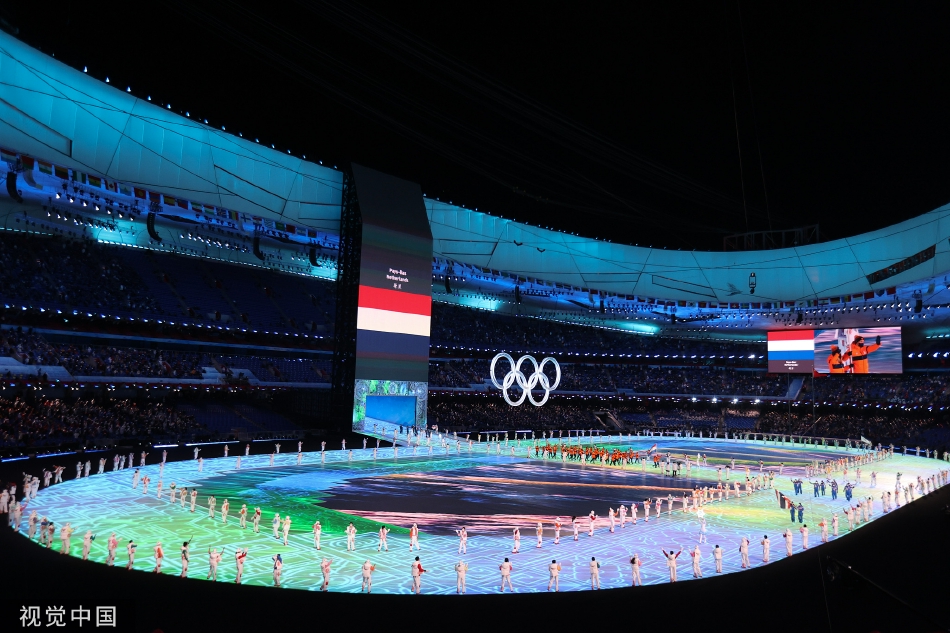 2022北京冬奥会开幕式各国运动员入场