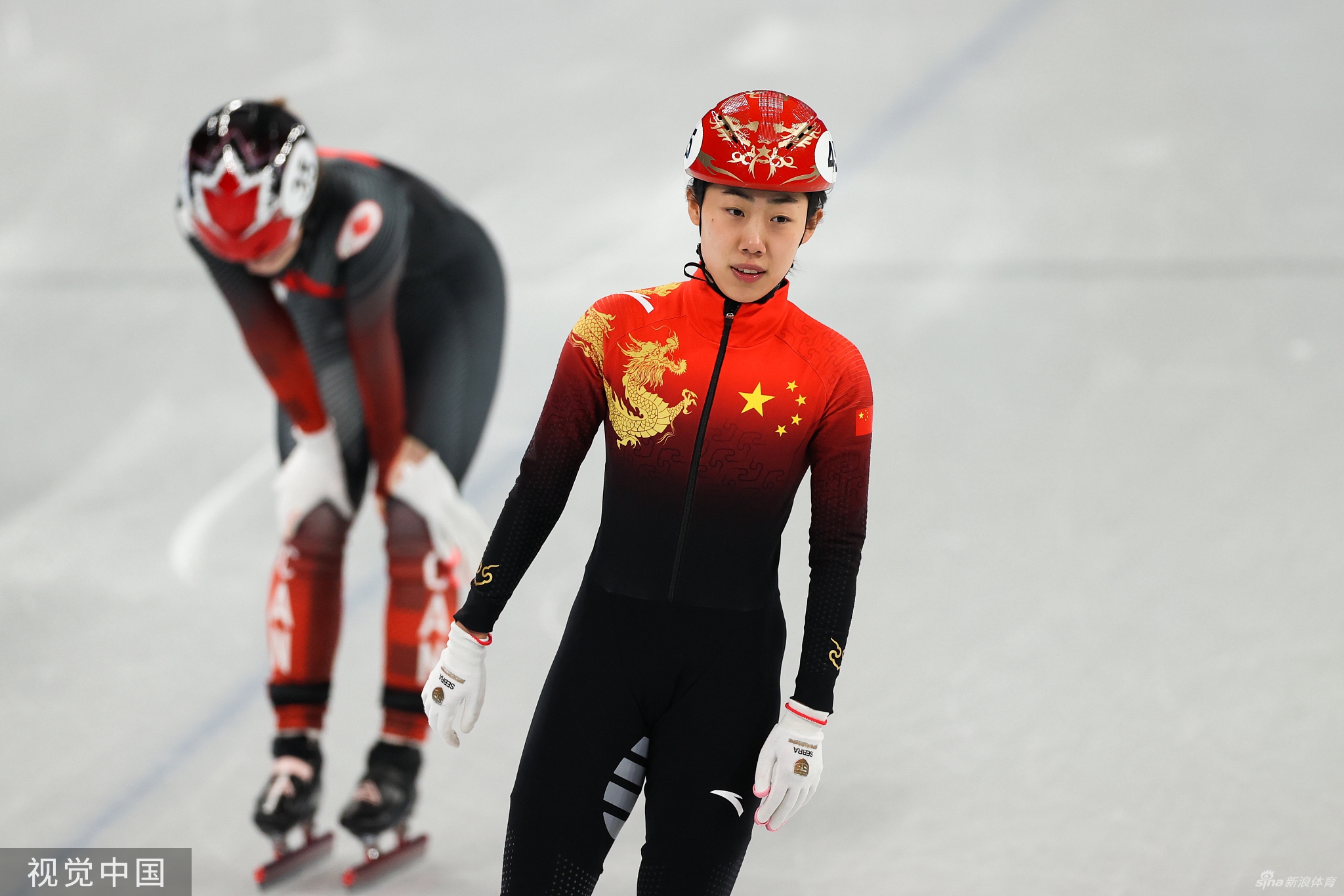 速滑女子500米决赛张雨婷获第四