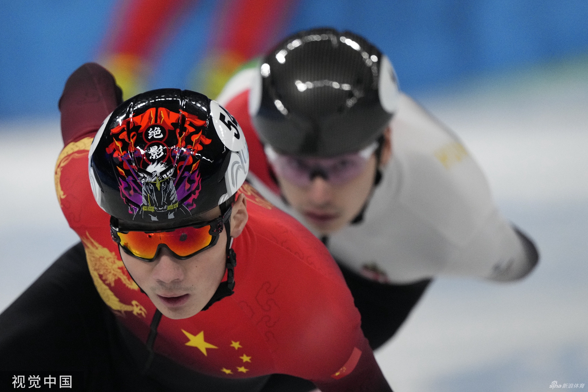 速滑1500米任子威小组第一晋级半决赛