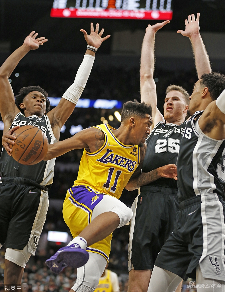[NBA]湖人110-117马刺 威少空砍17+10