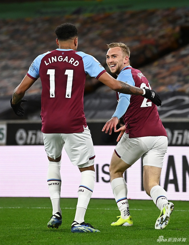 [英超]西汉姆3-2狼队 林加德60米奔袭破门+助攻