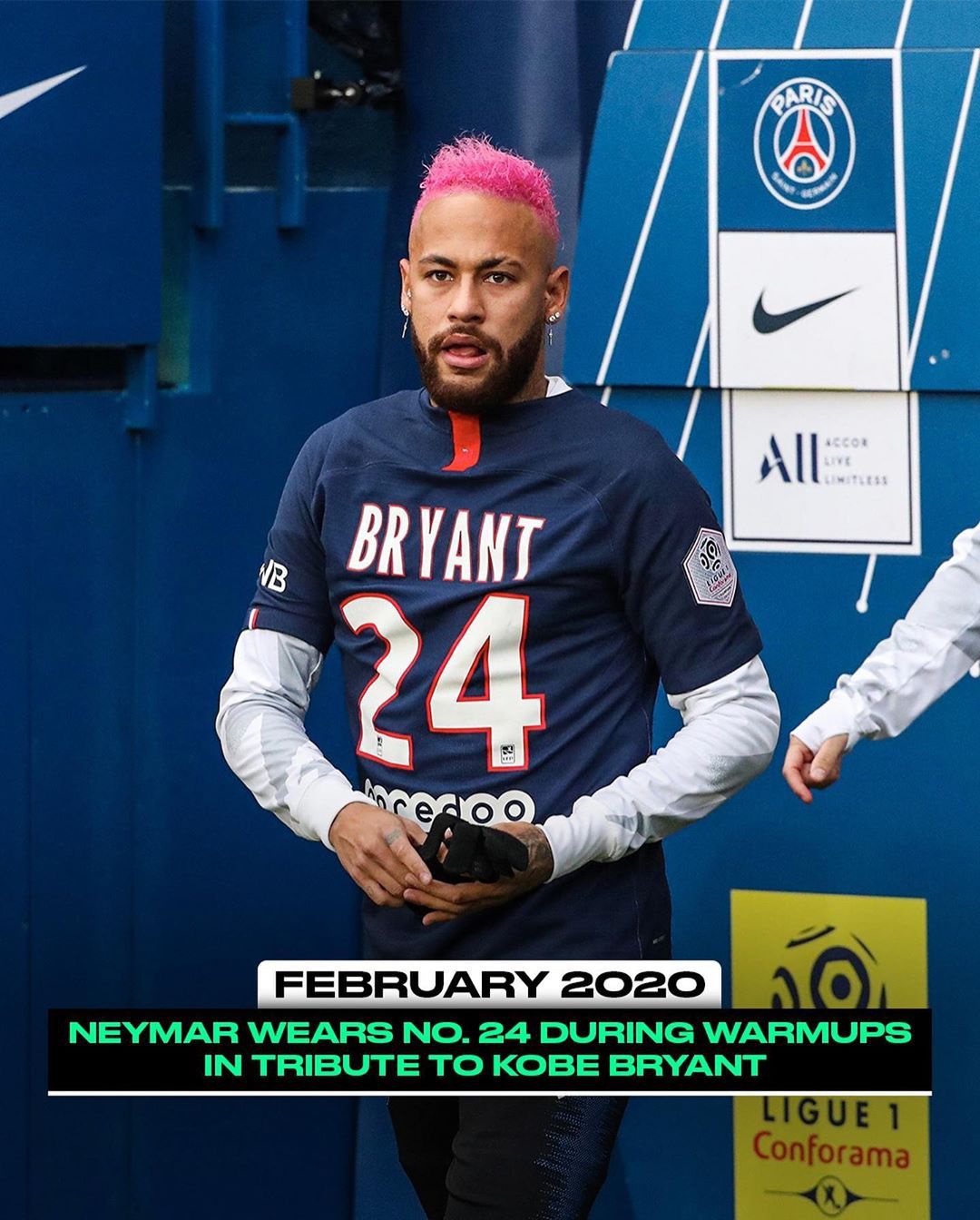 疯狂NBA球迷内马尔：进球致敬科比 与乔丹商业合作