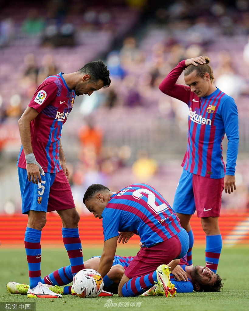 [西甲]巴萨2-1赫塔菲 德佩破门