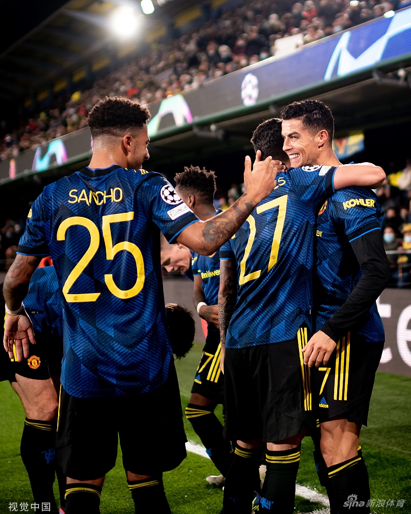 [欧冠]比利亚雷亚尔0-2曼联 C罗桑乔破门