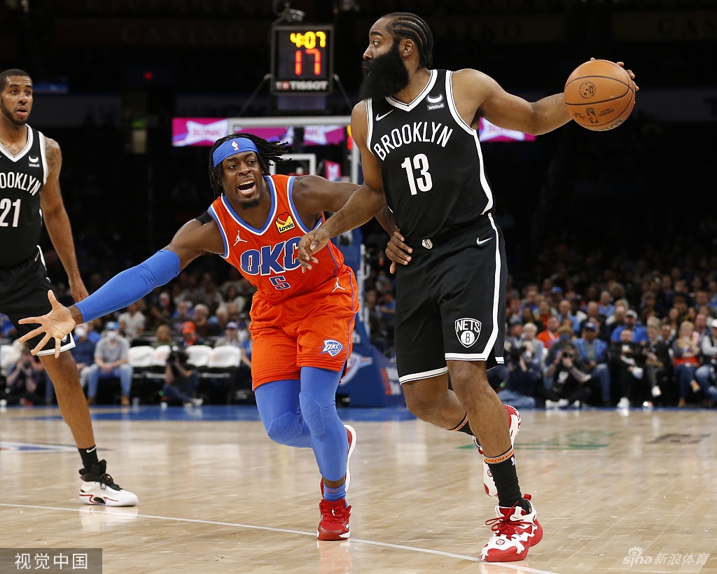 [NBA常规赛]篮网120-96雷霆