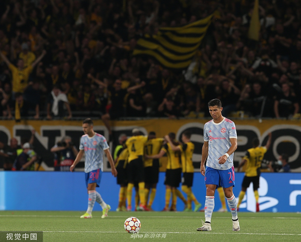 [欧冠]年轻人2-1曼联 C罗破门