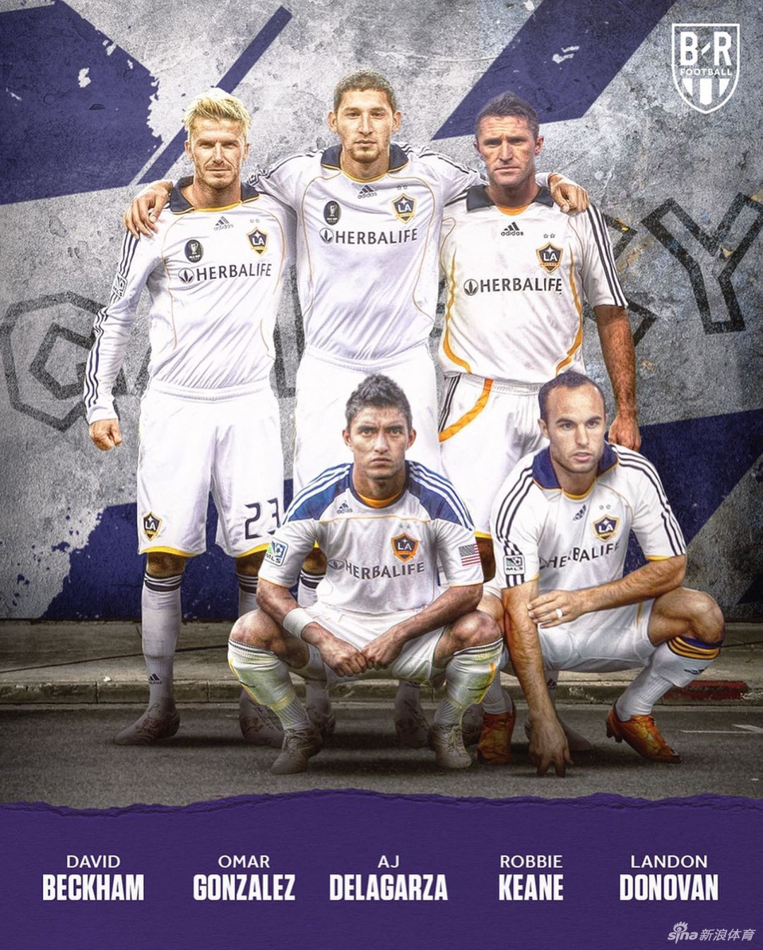 贝克汉姆职业生涯搭档阵容：经典曼联 五星皇马