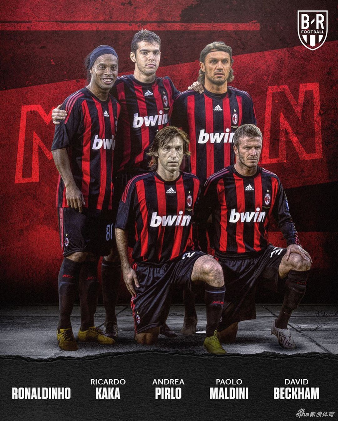 贝克汉姆职业生涯搭档阵容：经典曼联 五星皇马