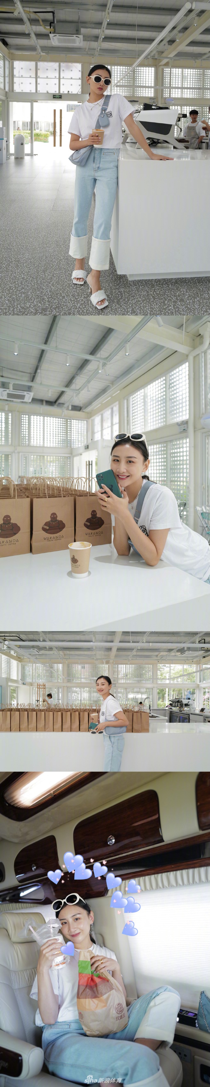 何雯娜分享冬日穿搭 英伦风造型少女感十足