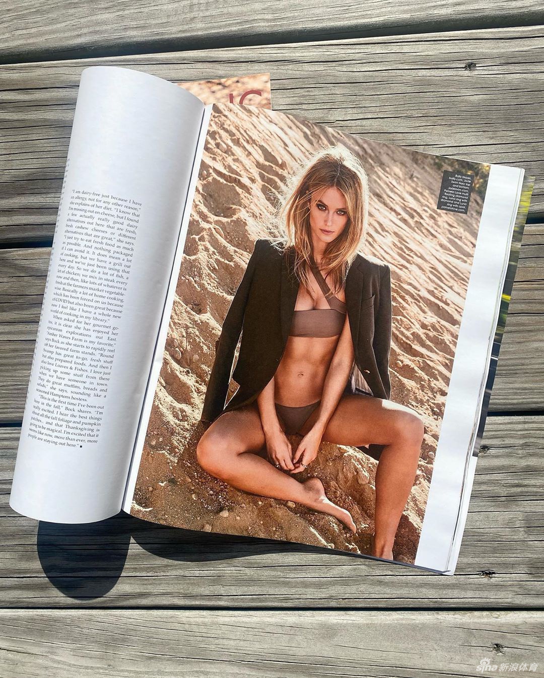 勒夫超模女友登上杂志封面 感受她的超辣长腿