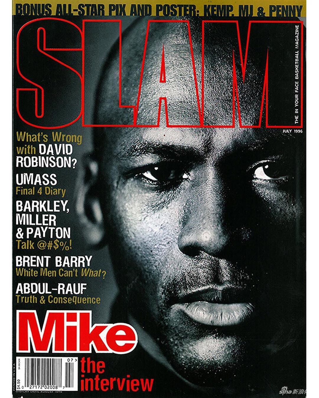 《SLAM》杂志历年乔丹封面写真：哪一张是你最爱