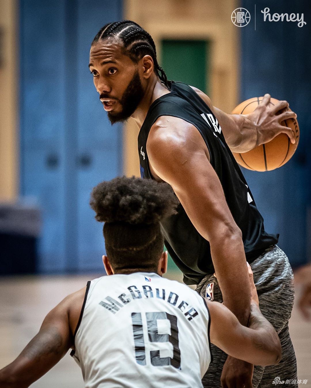 NBA快船队训练两大王牌全力以赴 卡哇伊+泡椒状态正佳