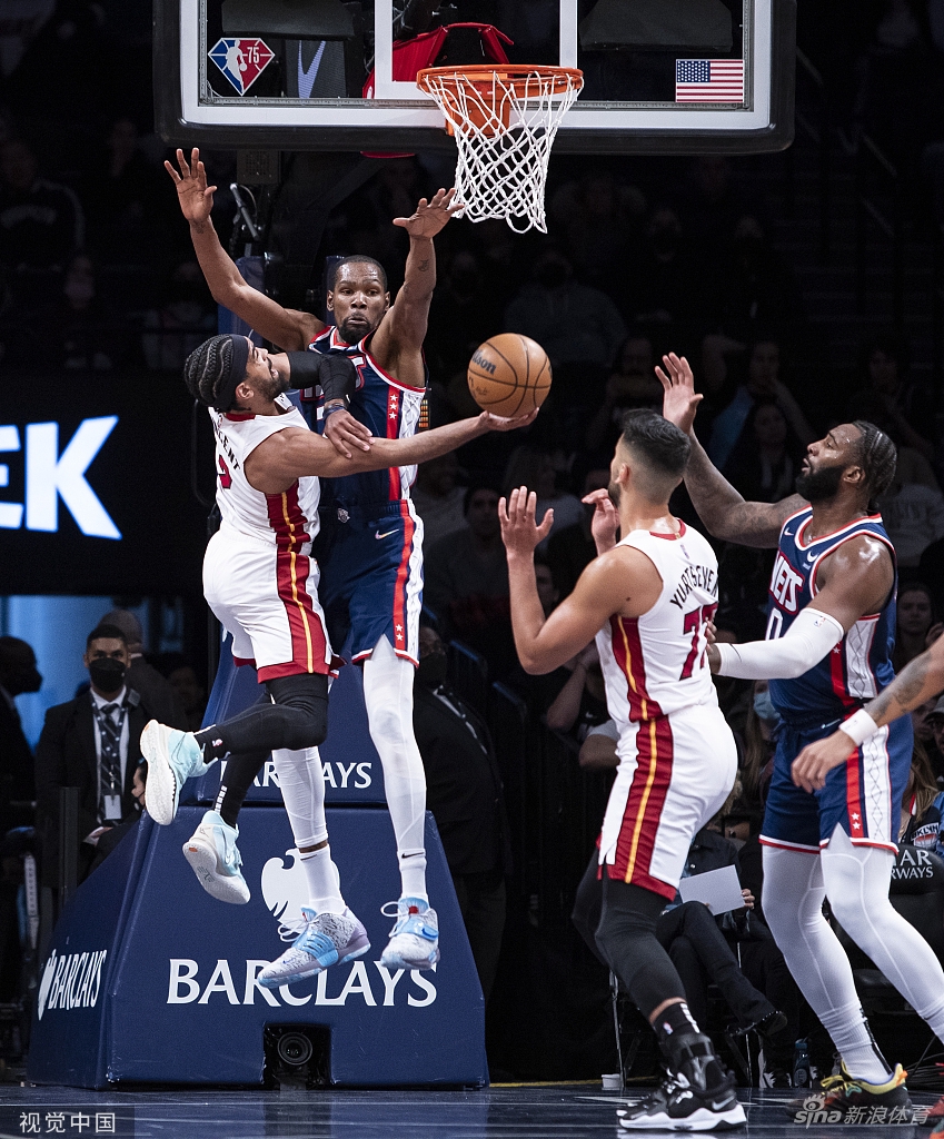 [NBA]热火113-107篮网 杜兰特复出空砍31分