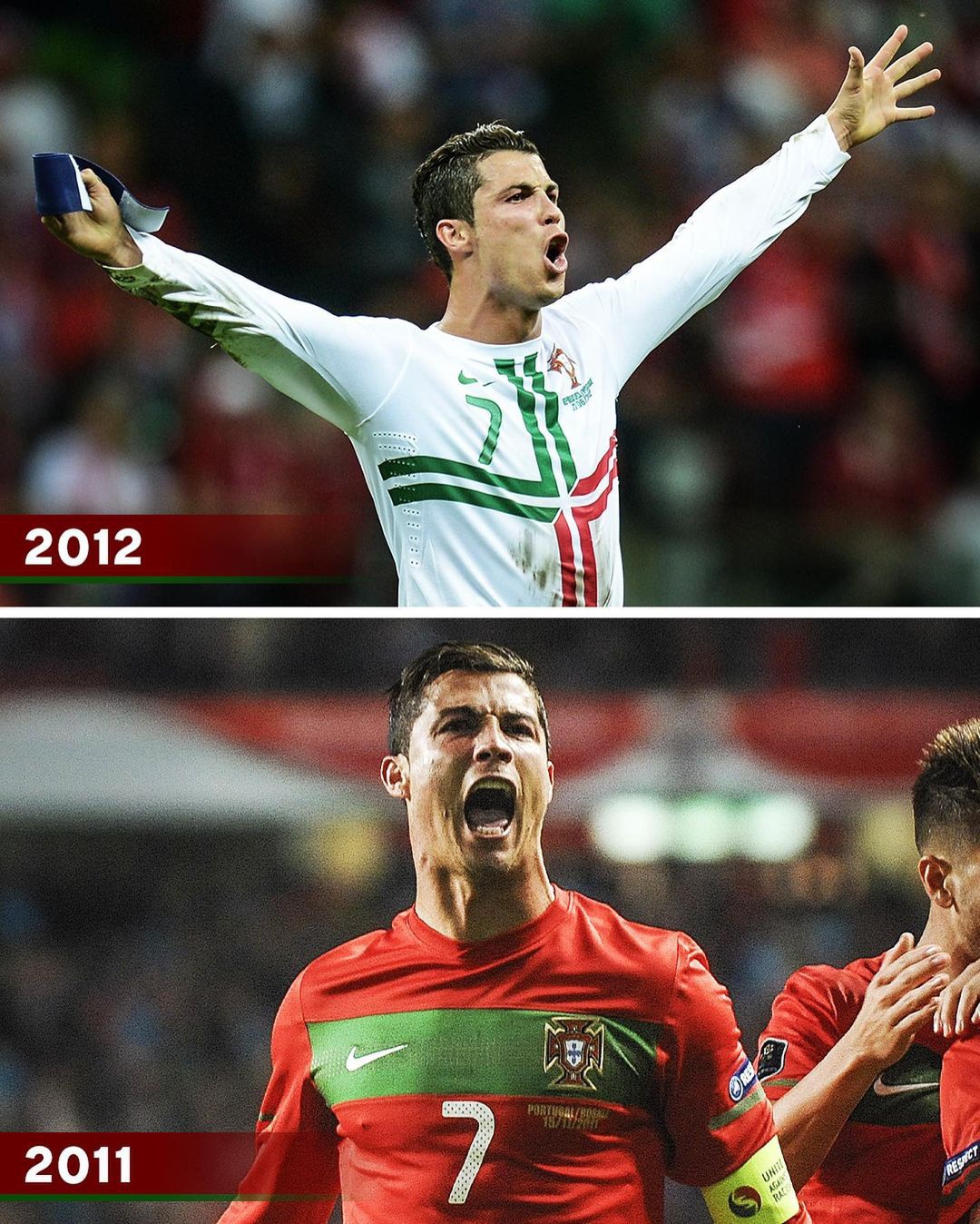 国之重器！C罗连续18年为葡萄牙队进球