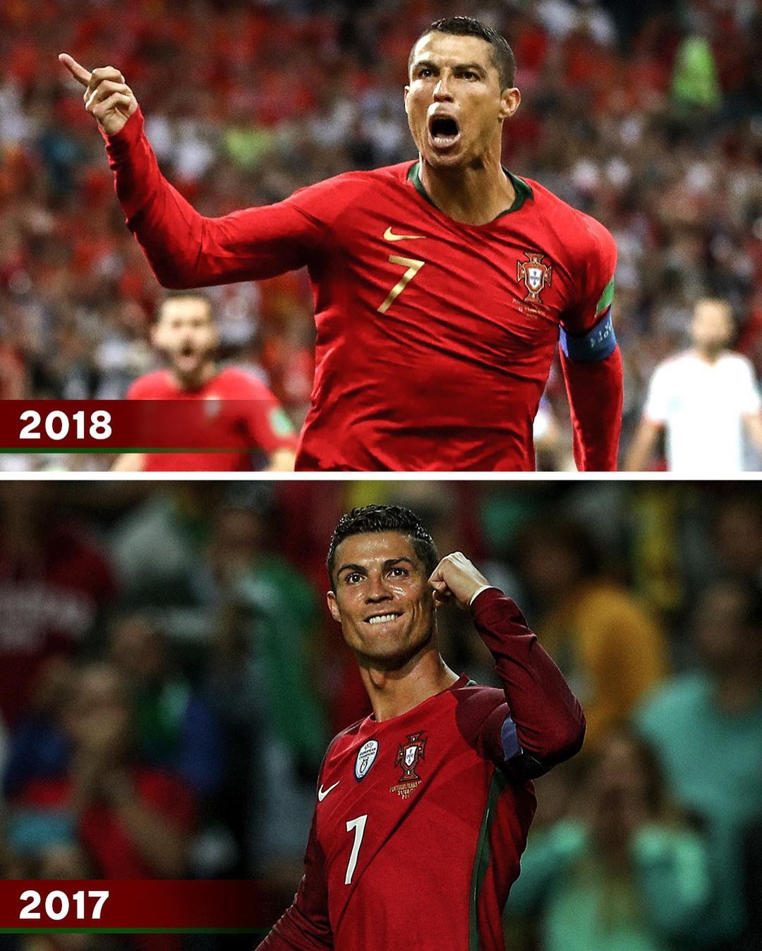 国之重器！C罗连续18年为葡萄牙队进球