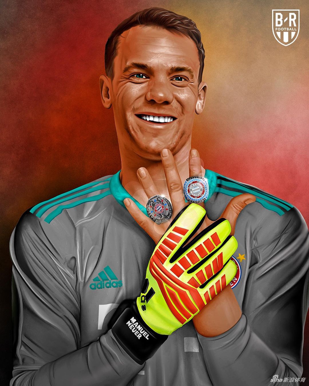 如果欧冠也有冠军戒指 梅西C罗们戴上是什么造型