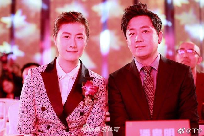 乒乓球大满贯丁宁探班潘粤明