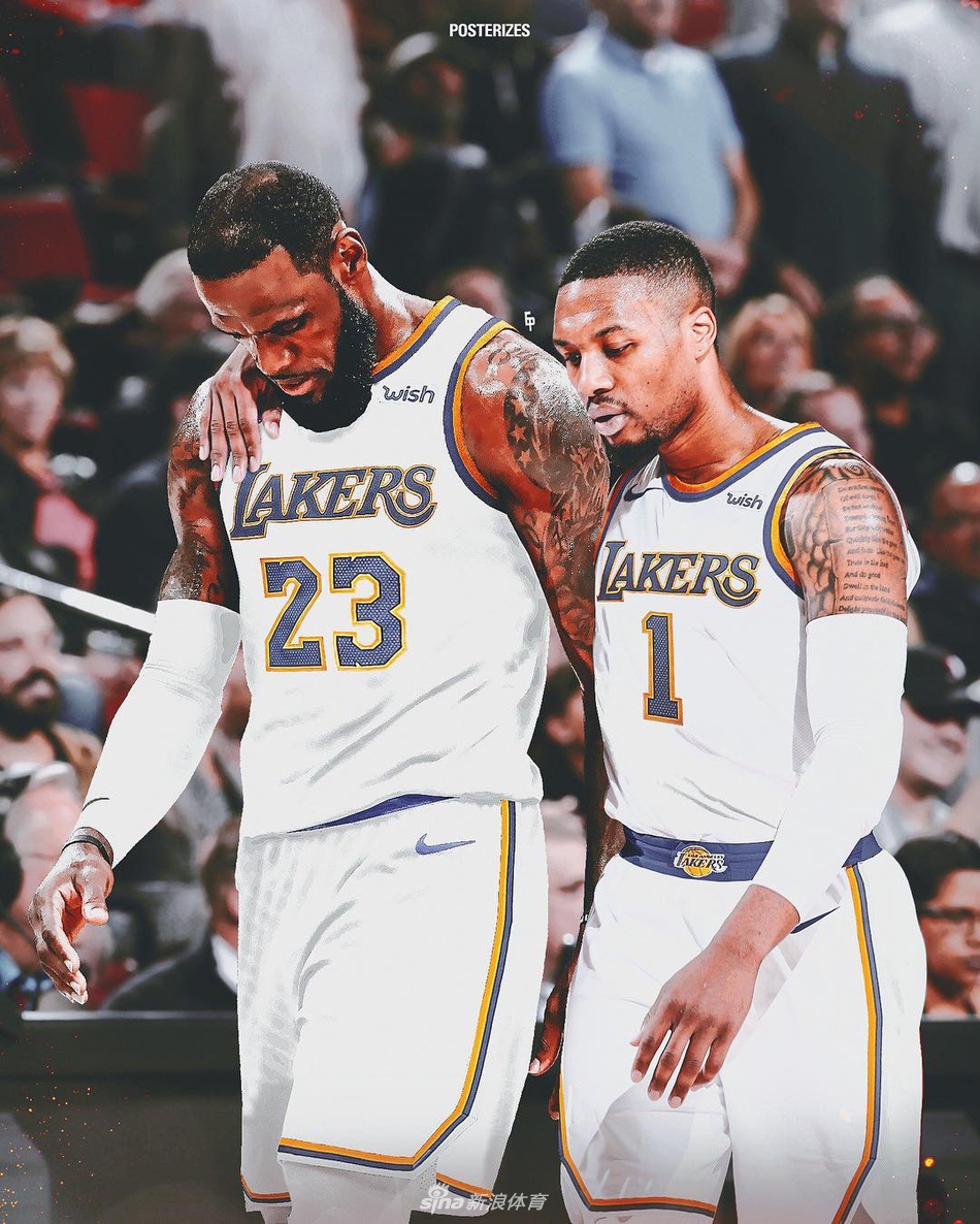 詹皇和小老弟利拉德