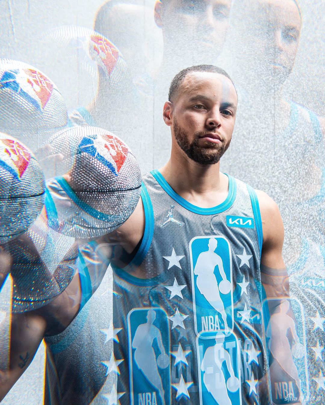 詹姆斯库里领衔NBA全明星个人写真