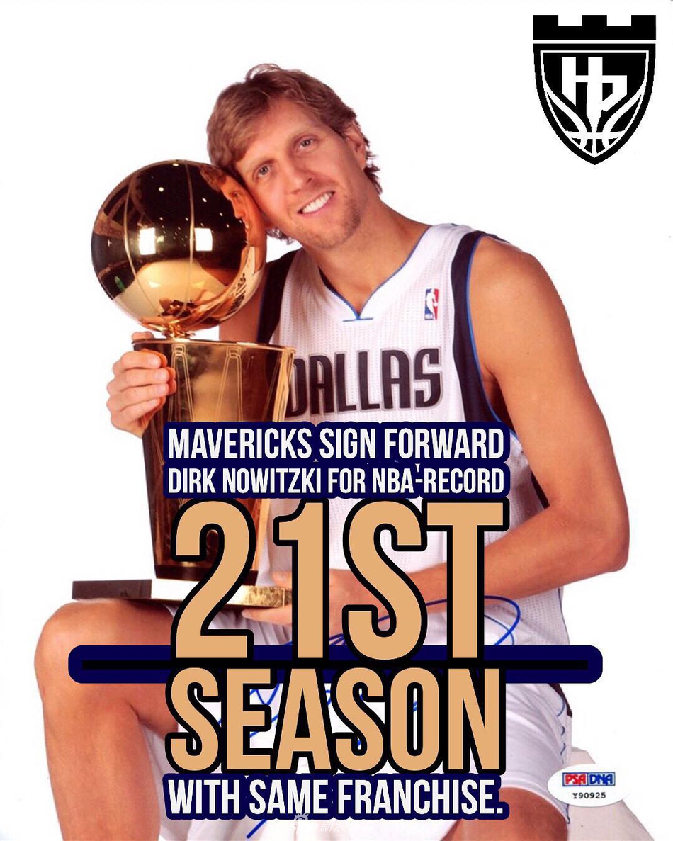 诺维茨基效力独行侠21赛季创纪录