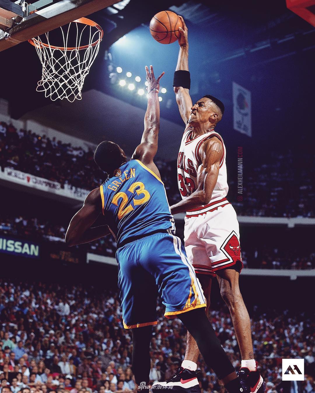 皮蓬怒扣追梦格林