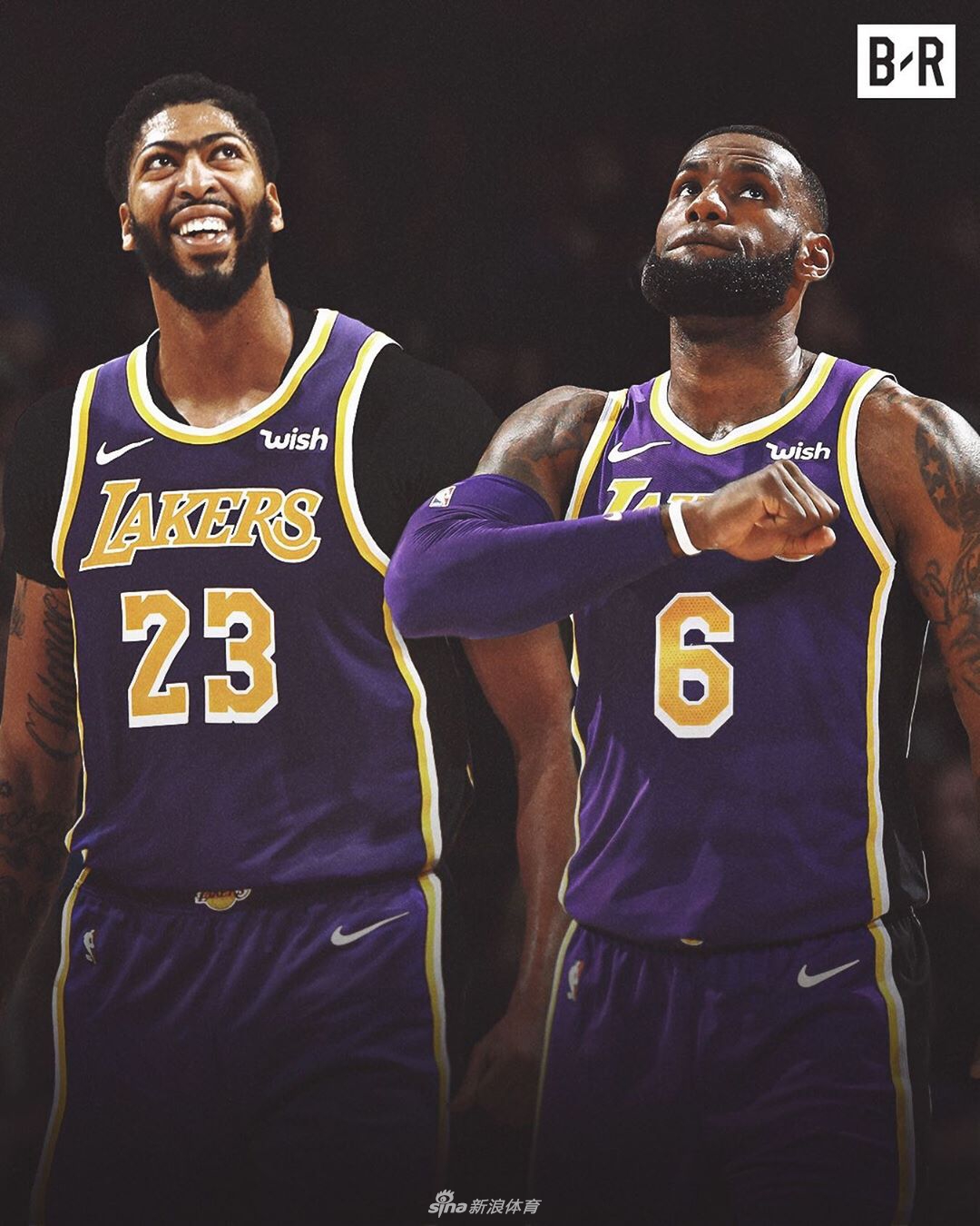 再次告别23号！詹姆斯改穿湖人6号！