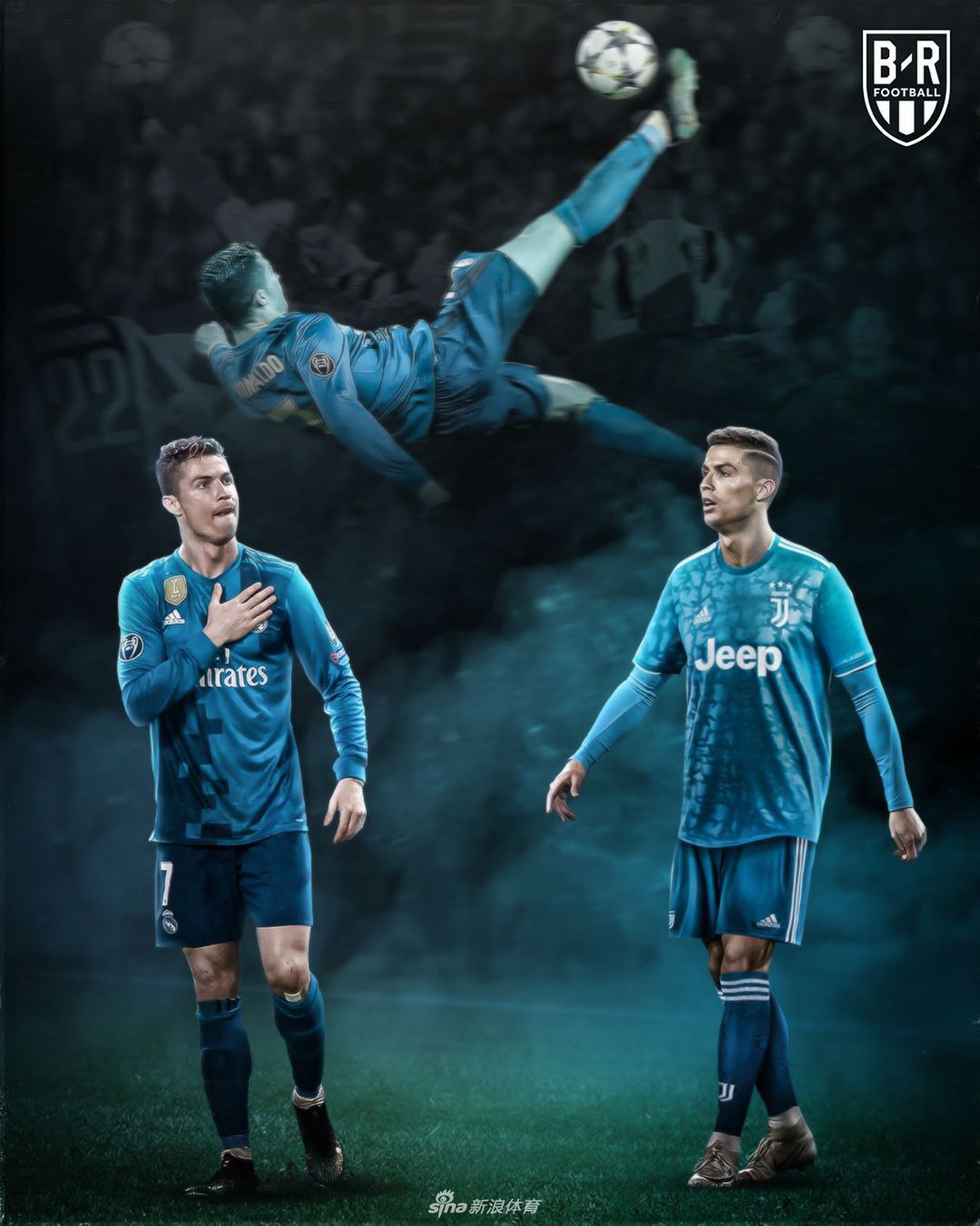 尤文发布第三球衣 C罗霸气亮相