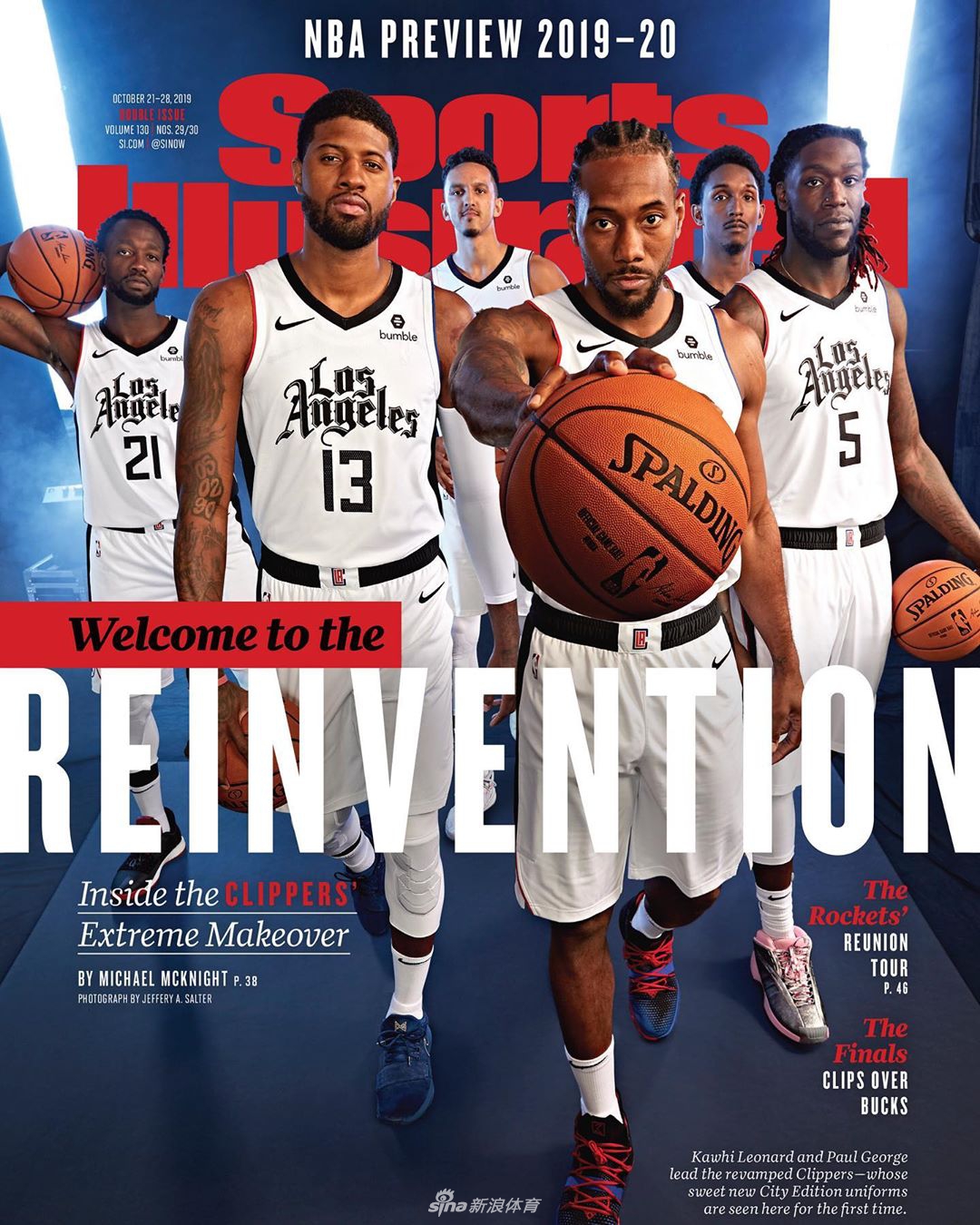 卡哇伊泡椒领衔快船拍摄写真 新款洛城球衣挑战老大哥湖人