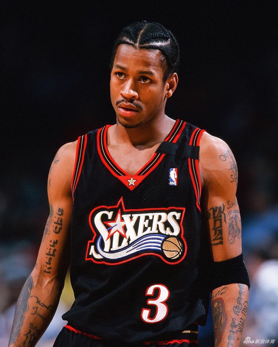 艾弗森老照片:费城3号精灵 他曾让乔丹科比服气