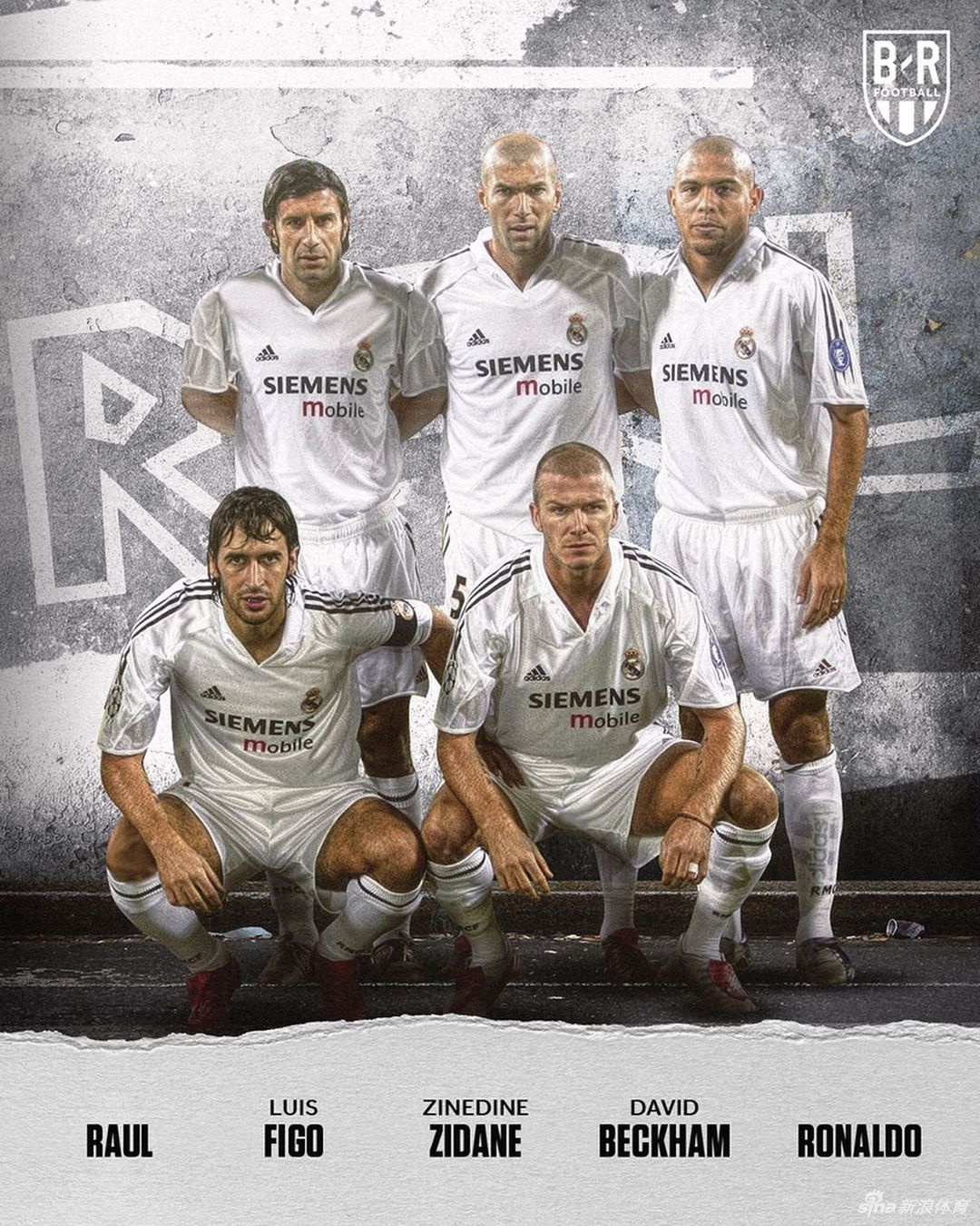 贝克汉姆职业生涯搭档阵容：经典曼联 五星皇马