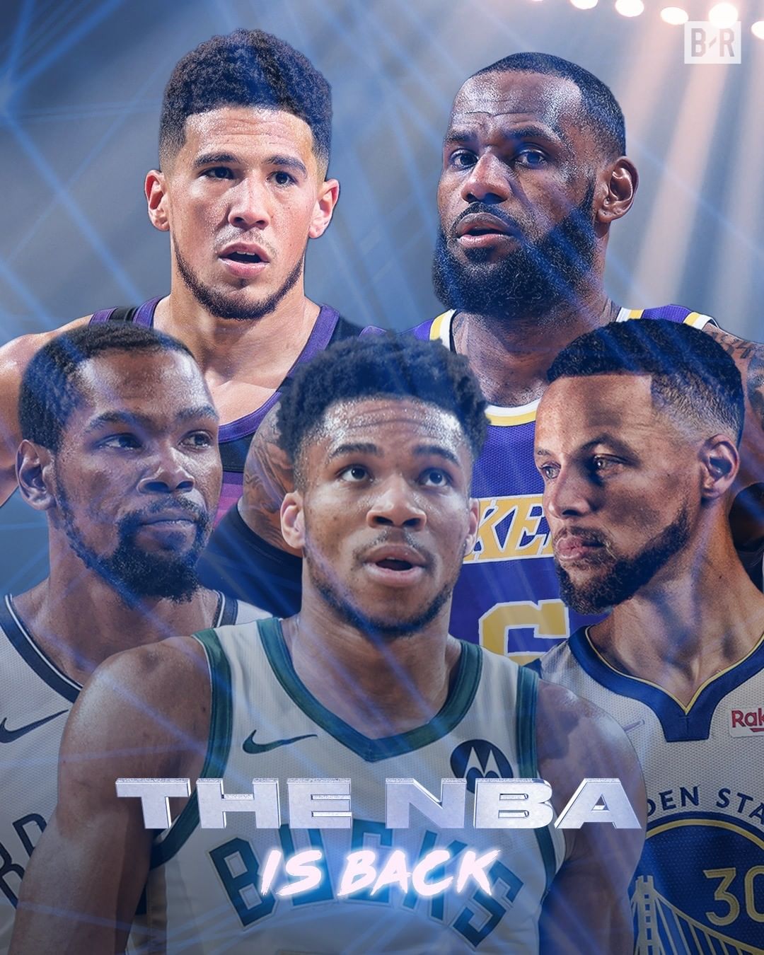 海报预热NBA新赛季揭幕战之夜